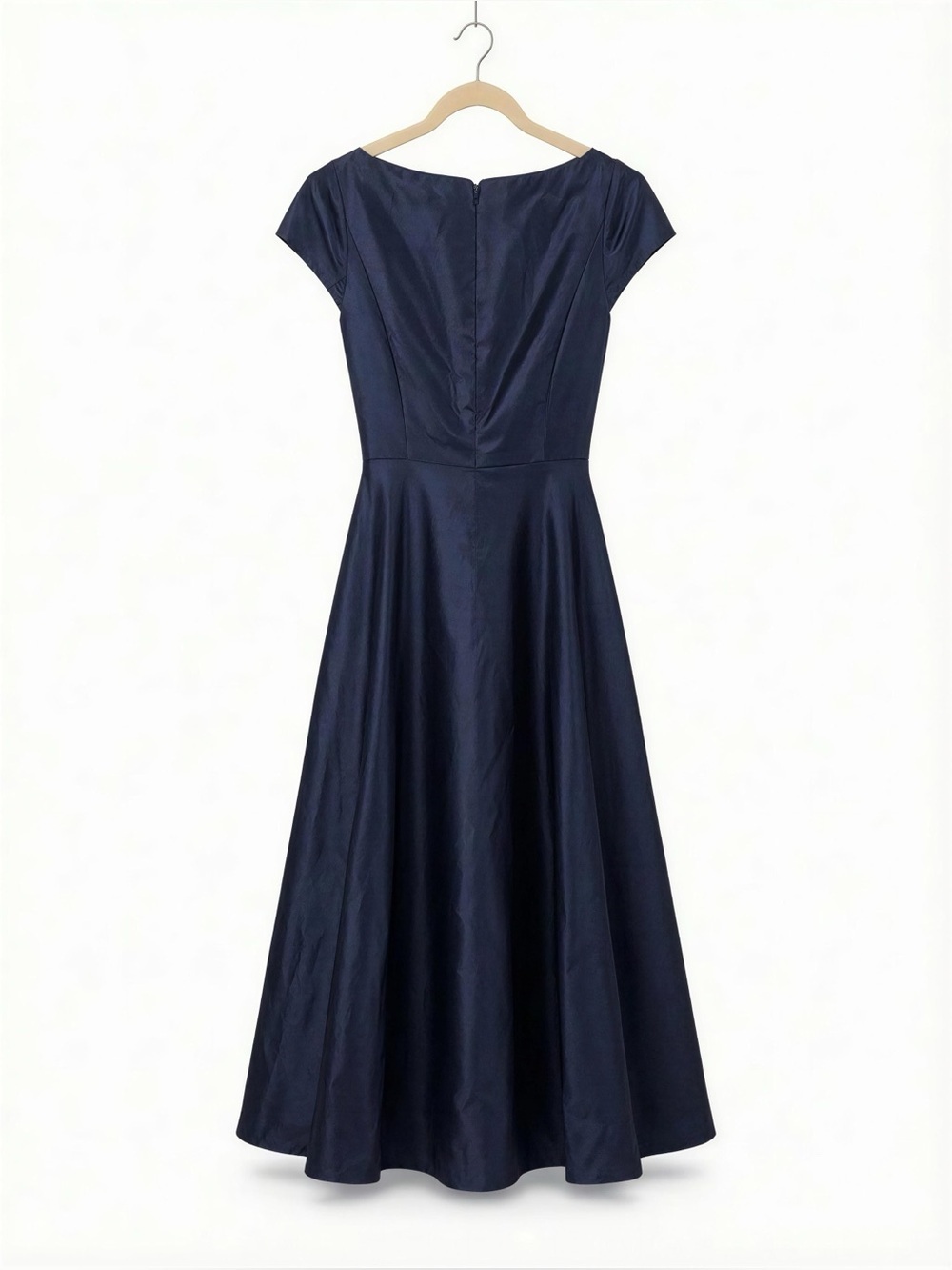 Women’s Classic Navy A-Line Evening Dress Size 2R - Picture 2 of 2
